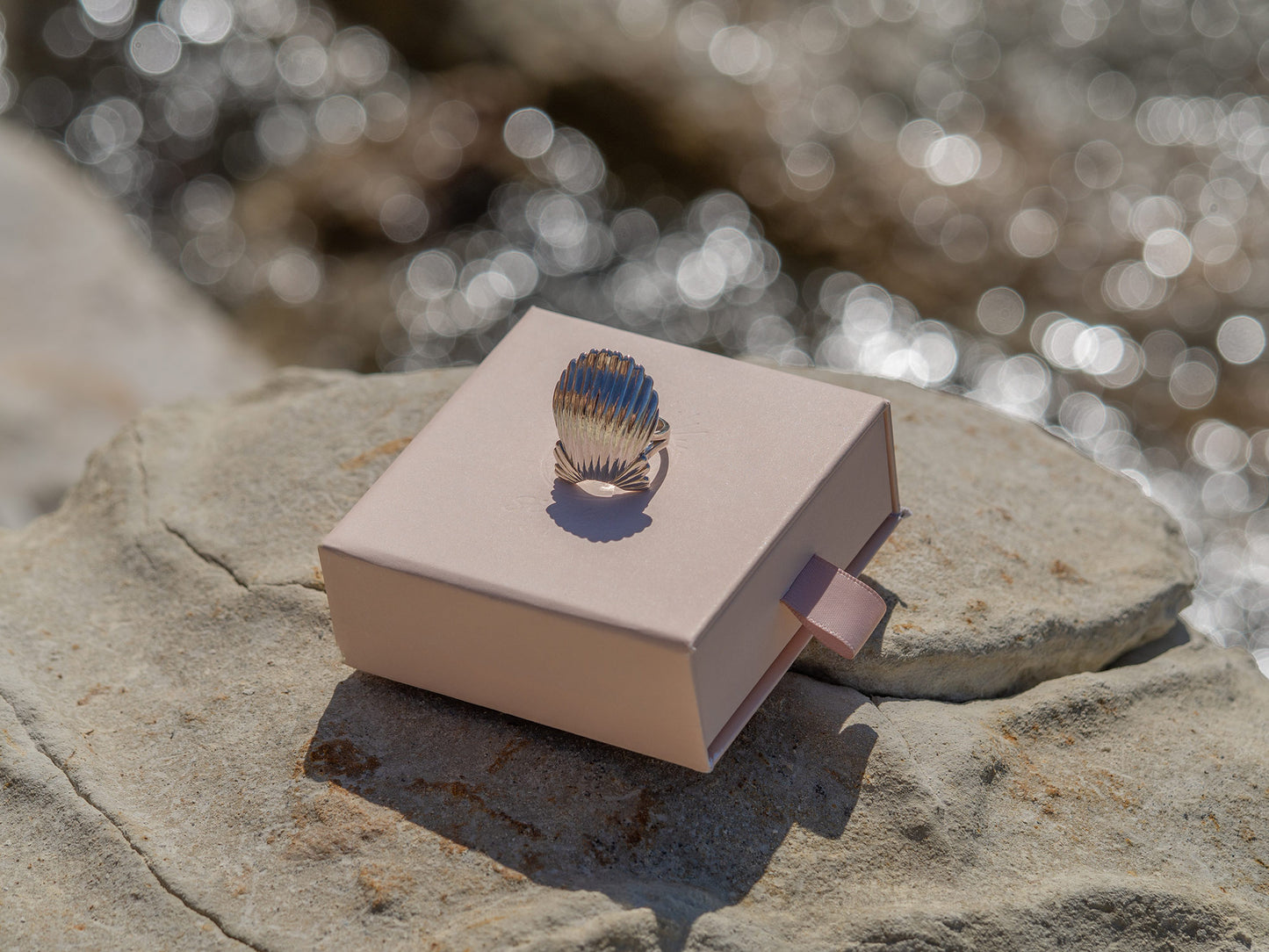 Sterling Silver Cockle Seashell Ring