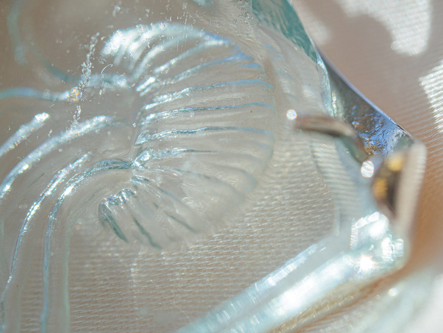 One-of-a-Kind Jellyfish Pendant with Hand-Etched Sea Glass and Silver Setting