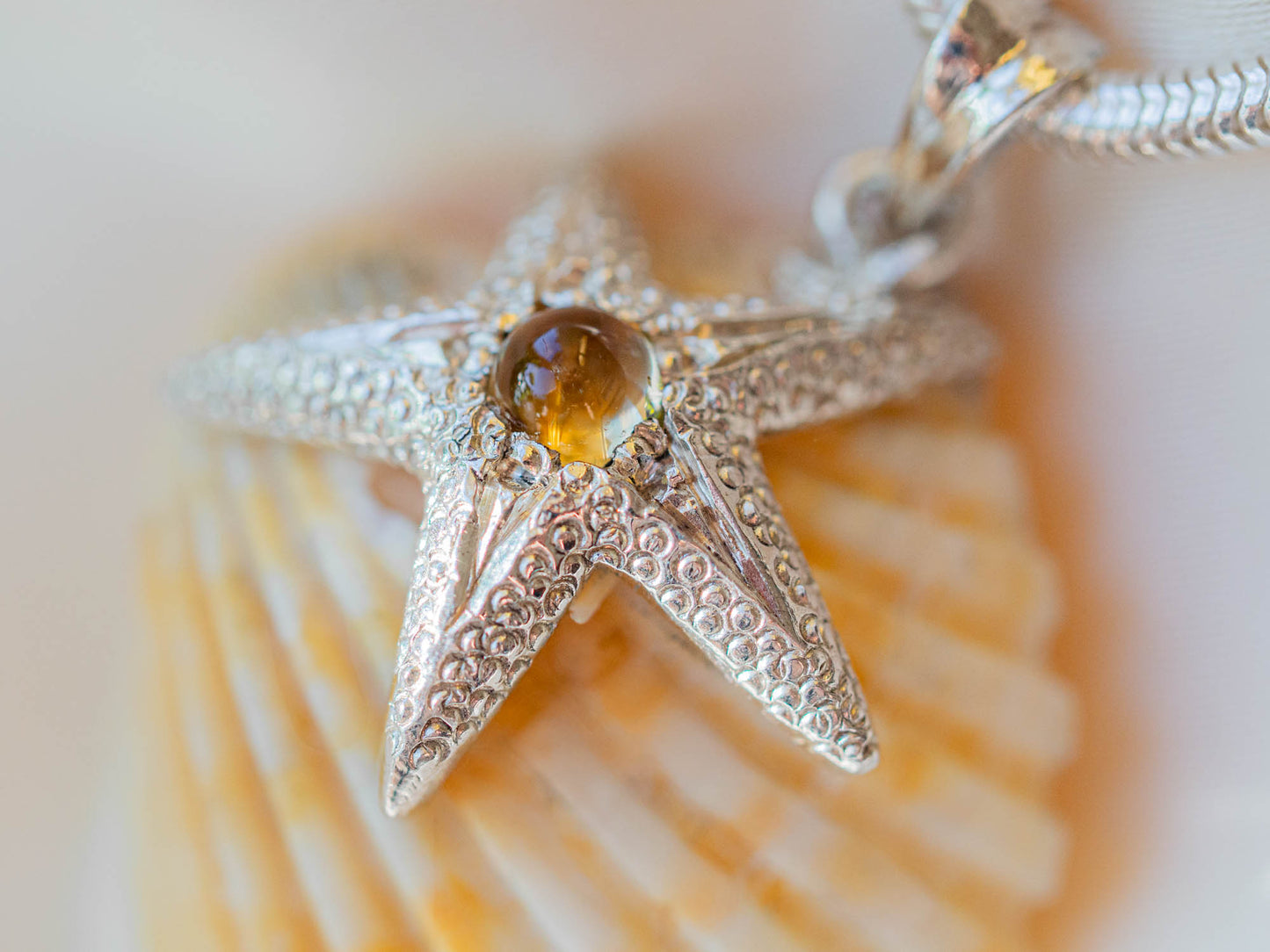 Citrine Star Pendant necklace