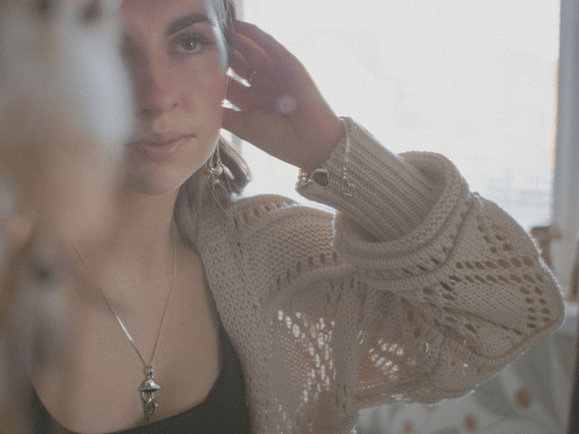 Handcrafted Sterling Silver Mother Jellyfish Necklace