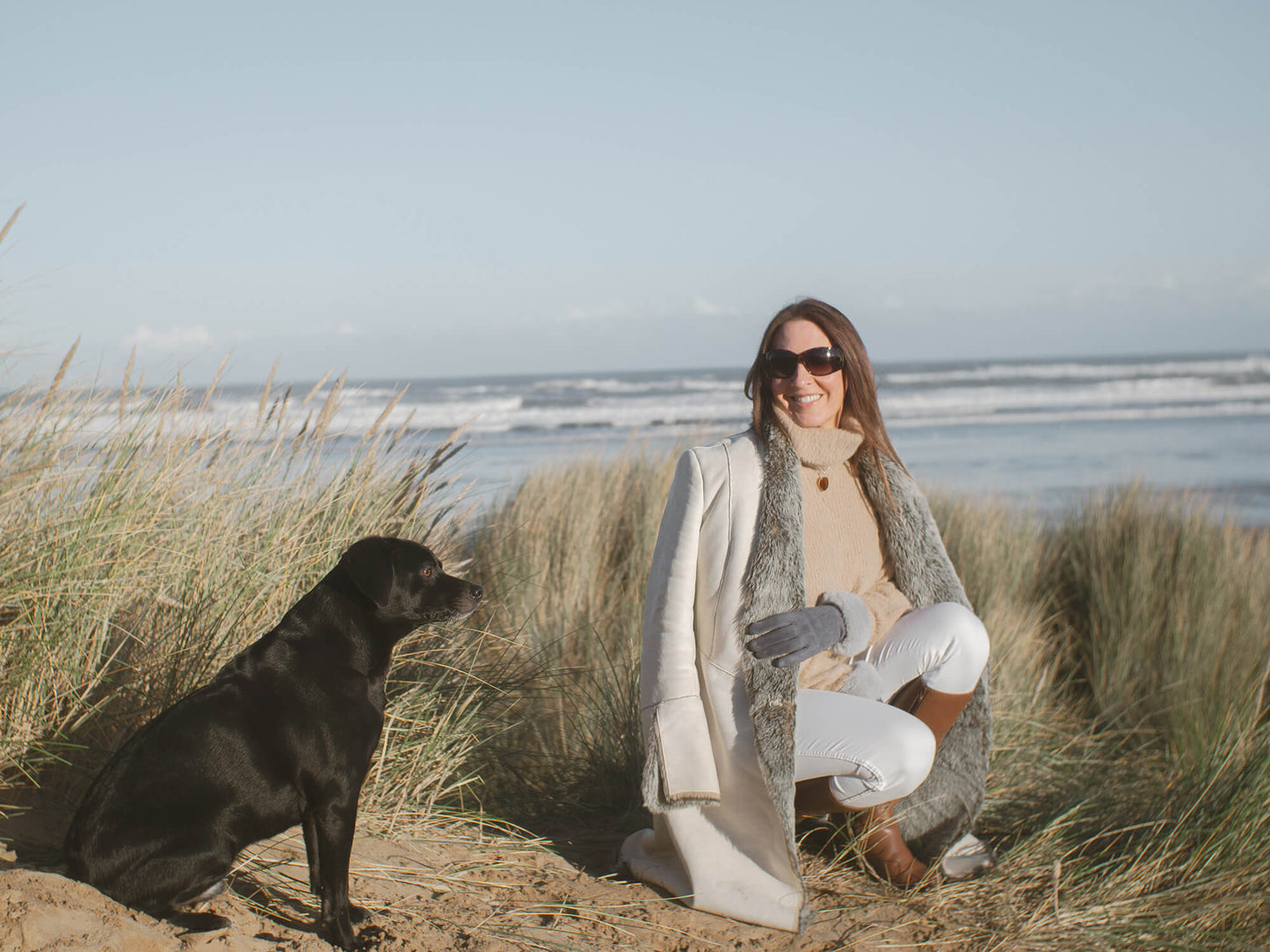 Sterling Silver Amber Sea Glass Spiral Pendant Necklace