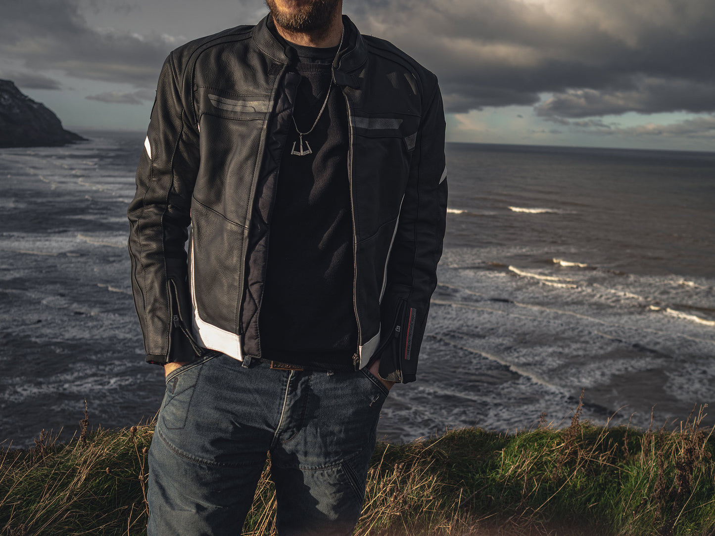 Hand made Poseidon Anchor Guardian Sterling Silver Pendant with Byzantine Chain