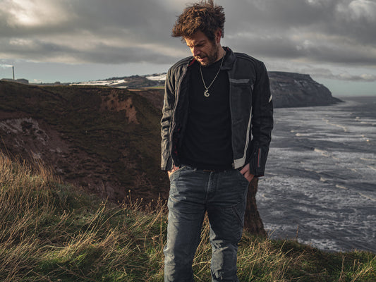 Nautilus Seahorse Guardian Sterling Silver Pendant with Handmade Byzantine Chain