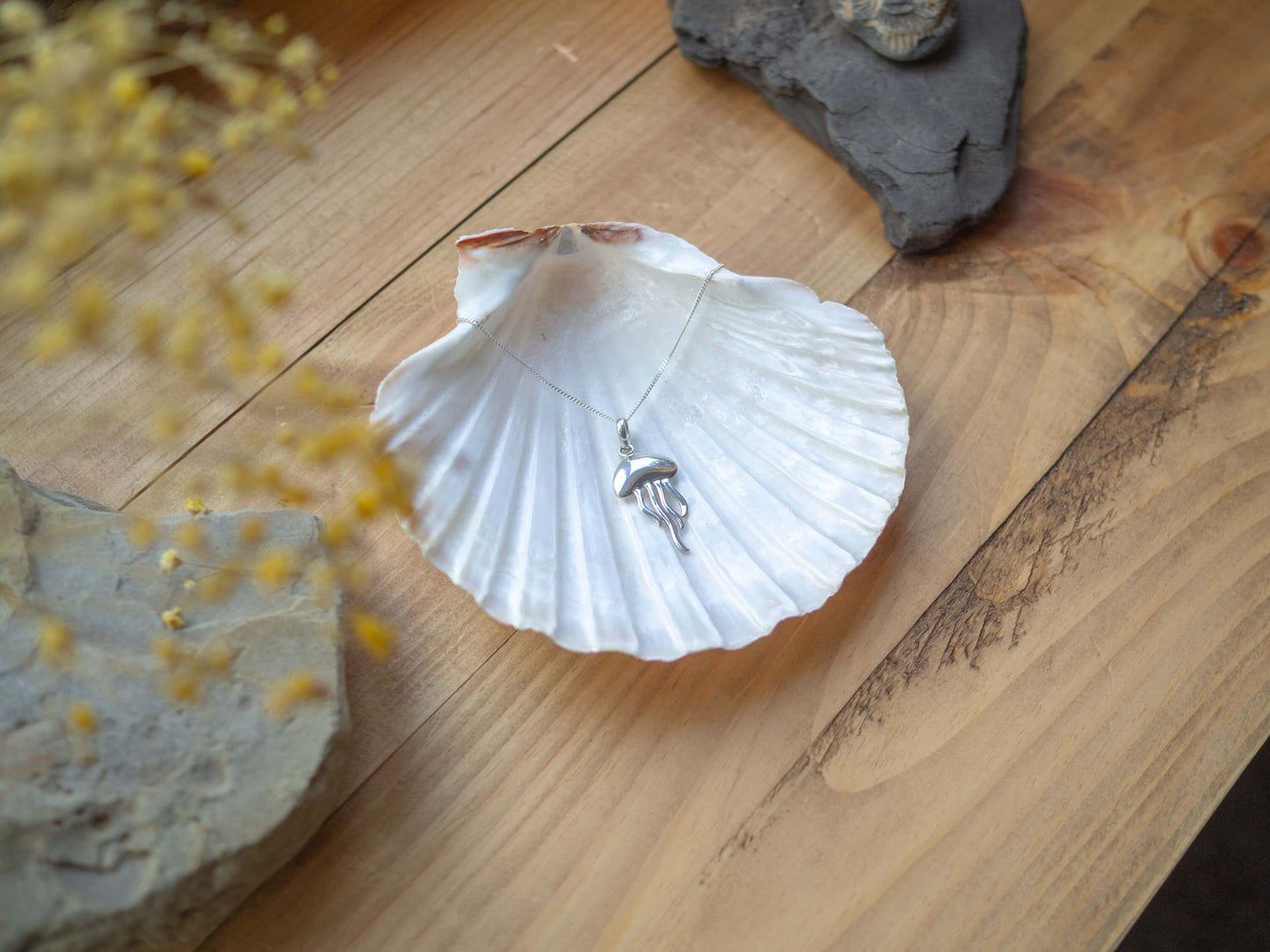 Handcrafted Sterling Silver Daughter Jellyfish Necklace