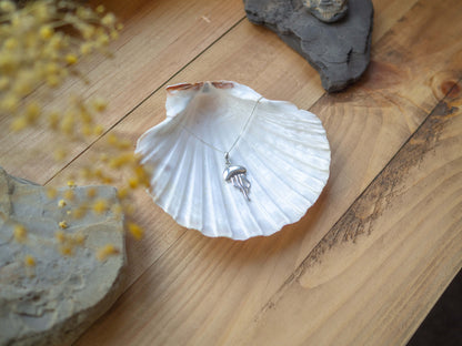 Handcrafted Sterling Silver Daughter Jellyfish Necklace