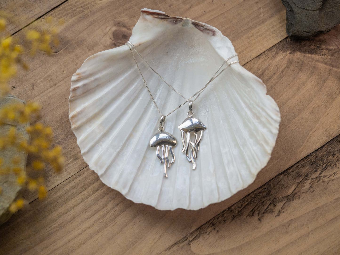 Handcrafted Sterling Silver Daughter Jellyfish Necklace