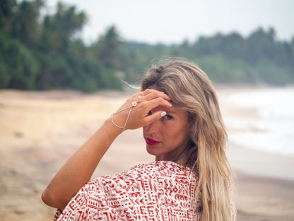 Seashell Hand Chain Bracelet