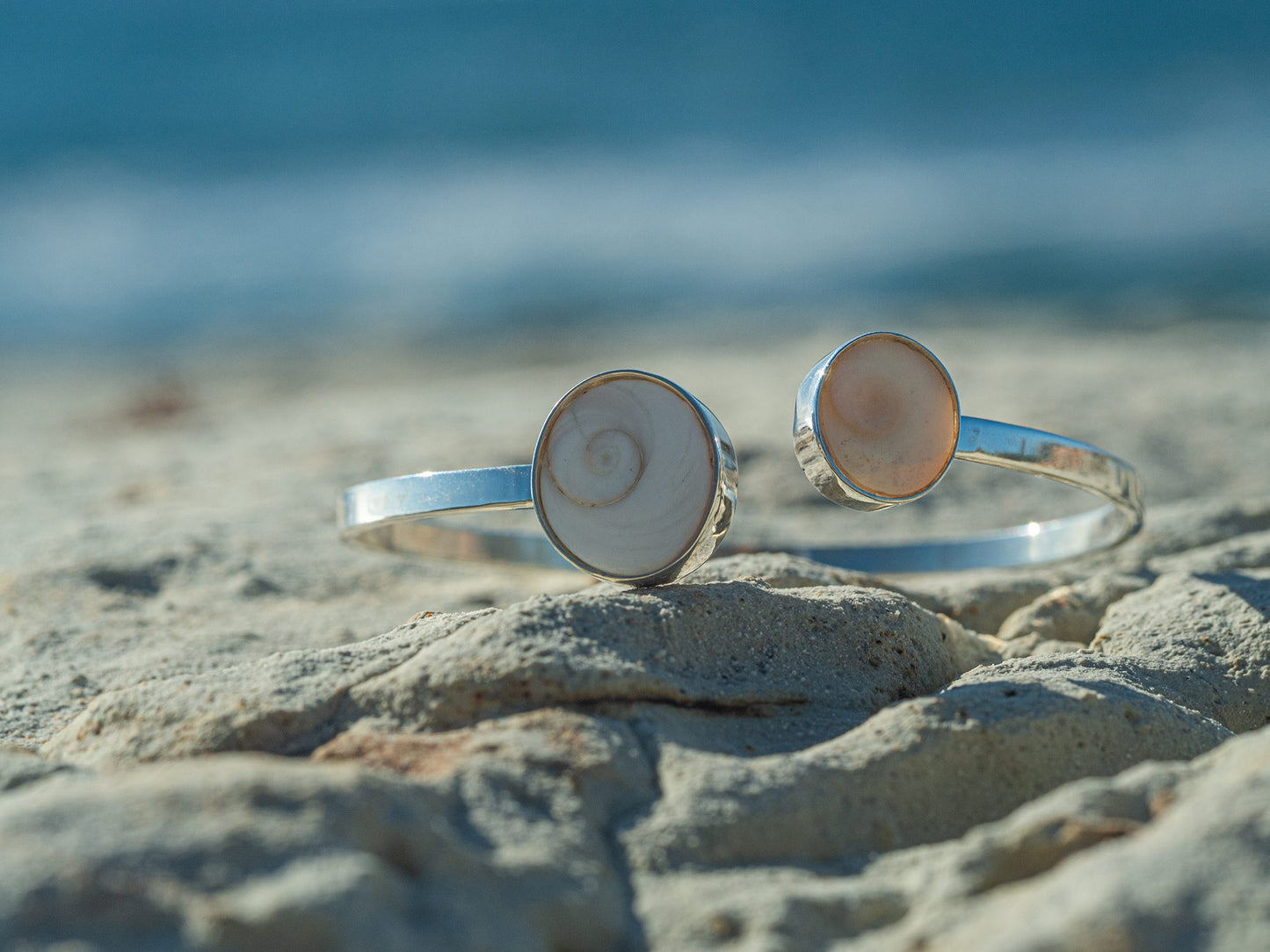 Full Moon Shiva Seashell Bangle