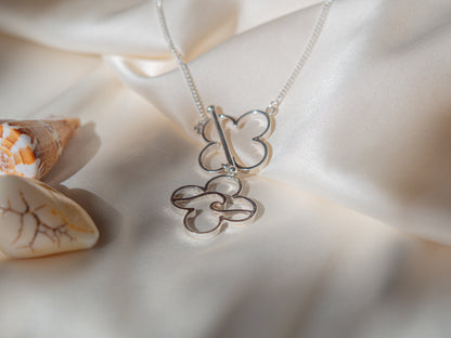 Sterling Silver Clover Pendant Necklace