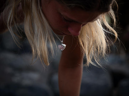 Dolphin & Blush Shell Pendant Necklace