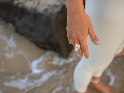 Unique Natural Shell Statement Piece Ring