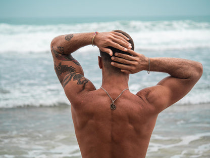 One-of-a-Kind Fossil Pendant Necklace in Handcrafted Sterling Silver