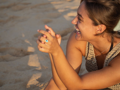 One-of-a-Kind Jellyfish Pendant with Hand-Etched Sea Glass and Silver Setting