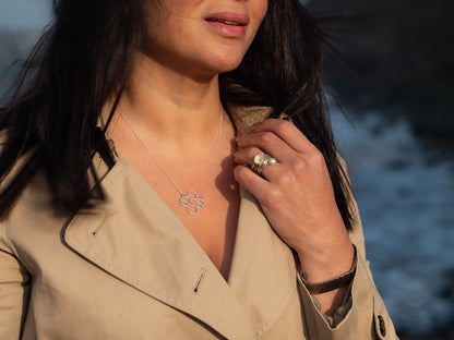 Seashell Pearl Wavy Ring