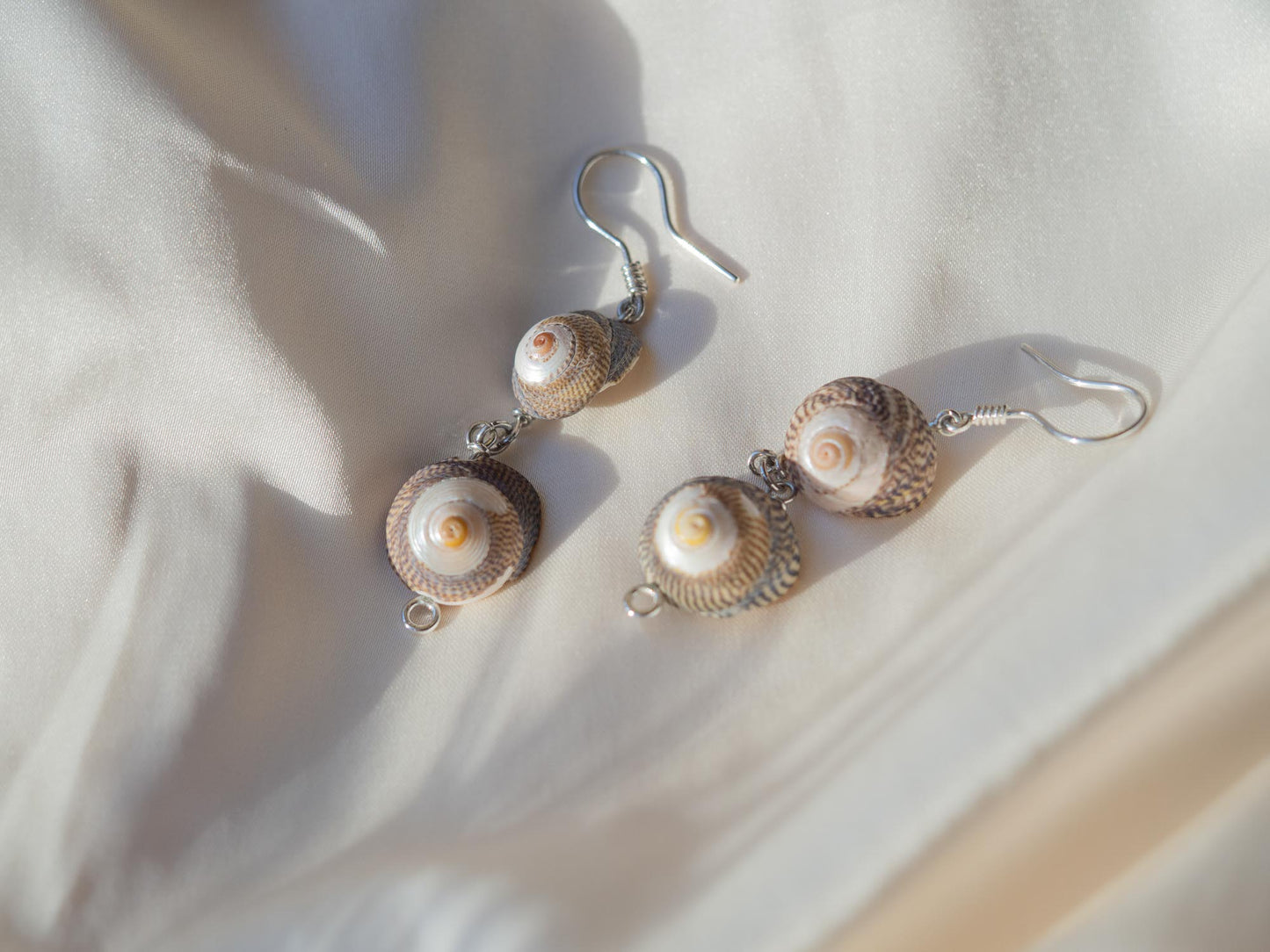 Handcrafted Seashell Drop Earrings