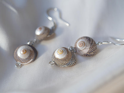 Handcrafted Seashell Drop Earrings