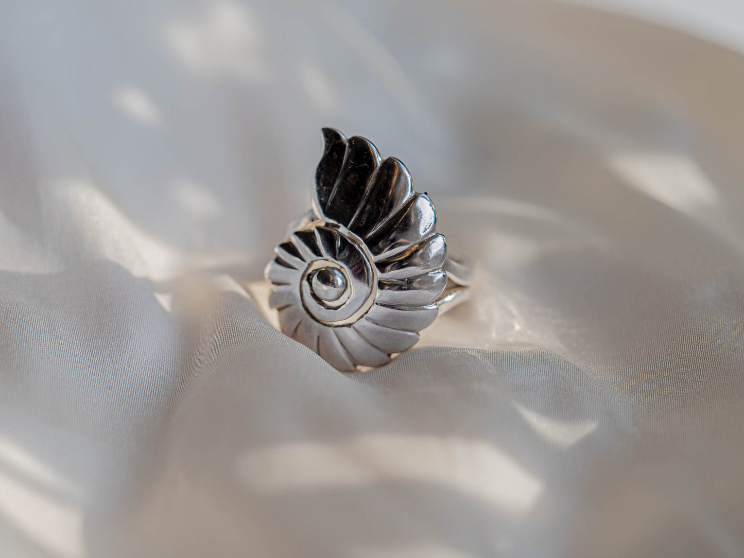 Sterling Silver Nautilus Ring