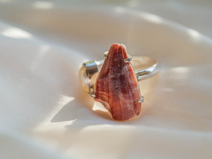 Natural Pink Shell & Pearl Ring