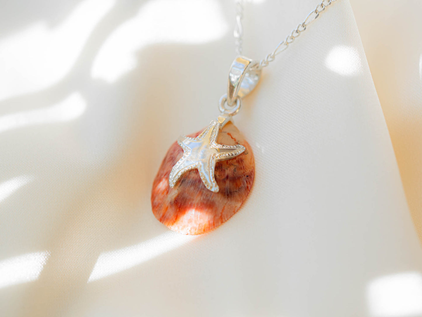 Starfish Natural Pink Shell Pendant Bundle