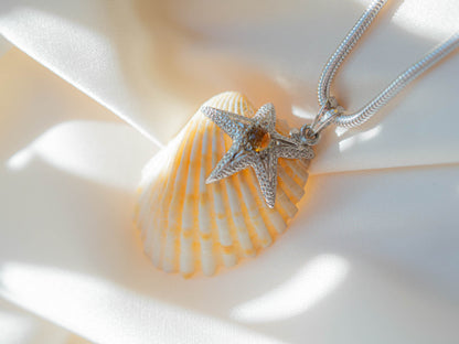 Citrine Star Pendant necklace