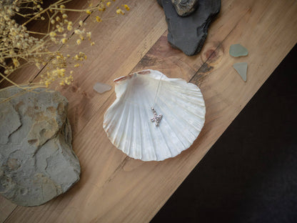 Sterling Silver Daughter Octopus Pearl pendant necklace